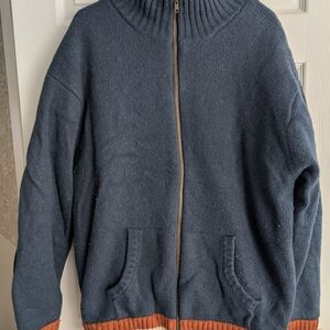 Hobie Vintage Blue and Orange Sweater